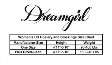 Dreamgirl Women's Plus-Size Moulin Thigh High Stockings, White, One Size Queen - 9